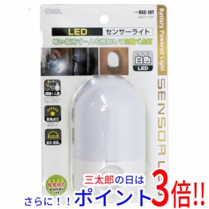 【新品即納】送料無料 オーム電機 LEDセンサーナイトライト 人感 白色LED OSC-10T