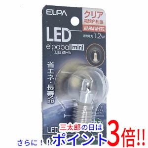 【新品即納】送料無料 ELPA LED電球 エルパボールmini LDG1CL-G-E17-G246 クリア電球色