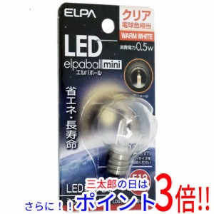 【新品即納】送料無料 ELPA LED電球 エルパボールmini LDG1CL-G-E12-G236 クリア電球色