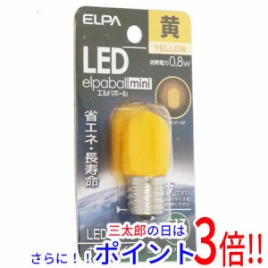【新品即納】ELPA LED電球 エルパボールmini LDT1Y-G-E17-G113 黄色