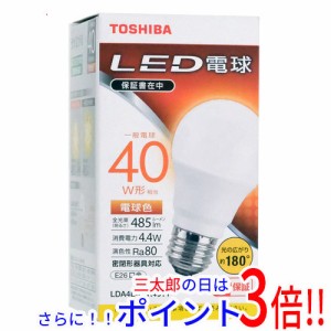 【新品即納】TOSHIBA LED電球 LDA4L-G/K40V1 電球色