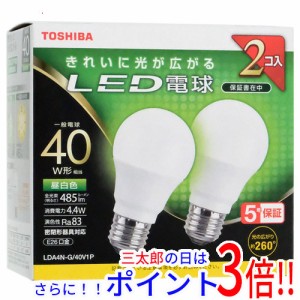 【新品即納】送料無料 TOSHIBA LED電球 LDA4N-G/40V1P 昼白色