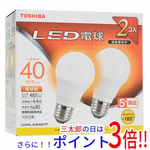 【新品即納】送料無料 TOSHIBA LED電球 電球色 LDA4L-G/K40V1P