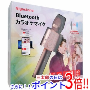 【新品即納】送料無料 Gigastone Bluetoothカラオケマイク GJKM-8500PG ピンクゴールド