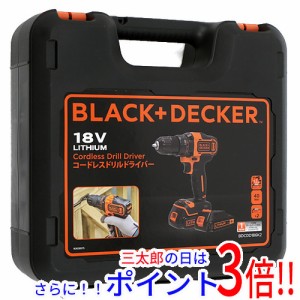 【新品即納】送料無料 BLACK＆DECKER コードレスドリルドライバー 18V BDCDD186K2