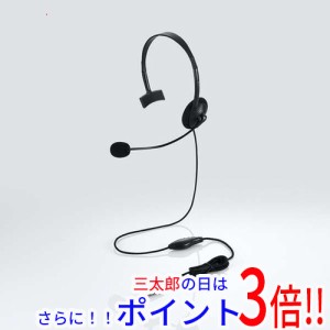 【新品即納】送料無料 ELECOM Type-C変換付き片耳オーバーヘッドセット HS-HP21UCBK