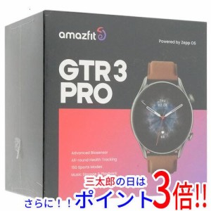 【新品即納】送料無料 Zepp Health Amazfit GTR 3 Pro SP170042C152 ブラウンレザー