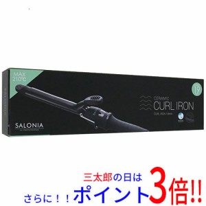 【新品即納】送料無料 SALONIA セラミックカールアイロン 19mm SL-008AB オールブラック