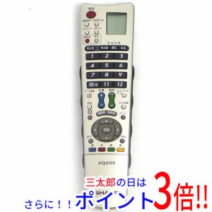 【中古即納】シャープ SHARP製 液晶テレビ用リモコン GA615WJSA テレビリモコン AQUOS（シャープ）