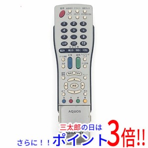 【中古即納】シャープ SHARP製 テレビリモコン GA434WJSA 本体いたみ AQUOS（シャープ）