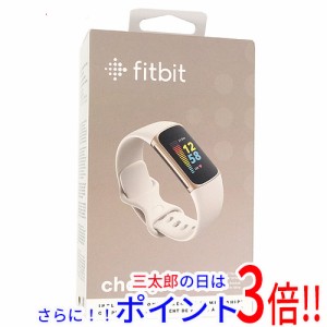 【中古即納】送料無料 Fitbit Fitbit Charge 5 FB421GLWT-FRCJK ルナホワイト/ソフトゴールド 未使用 消費カロリー計算 Bluetooth 加速度