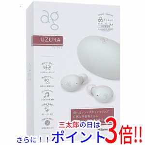 【中古即納】送料無料 AG 完全ワイヤレスイヤホン UZURA(うずら) AG-UZURA-MINT ミント 未使用 カナル型 ノイズキャンセリング 無線・ワ