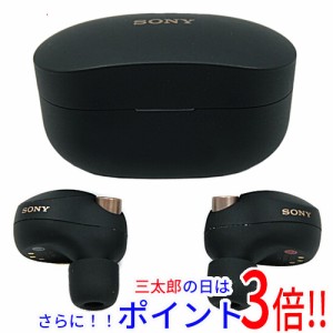 【中古即納】送料無料 ソニー SONY ワイヤレスノイズキャンセリングステレオヘッドセット WF-1000XM4 (B) ブラック 海外版 元箱あり 1000