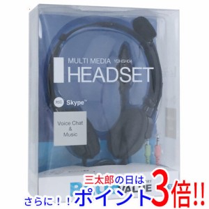 【中古即納】送料無料 BUFFALO 両耳ヘッドバンド式ヘッドセット 半密閉タイプ YDHSH04BK 未使用