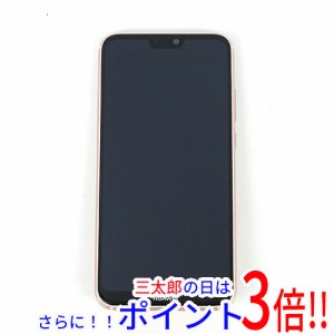 【中古即納】送料無料 Huawei HUAWEI P20 lite UQモバイル版 SIMフリー ANE-LX2J-P サクラピンク 未使用