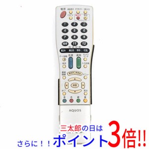 【中古即納】SHARP テレビリモコン GA716WJSA 本体いたみ・電池カバーなし