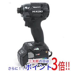 【中古即納】送料無料 HiKOKI インパクトドライバー WH36DC(2XPBS) ストロングブラック 未使用