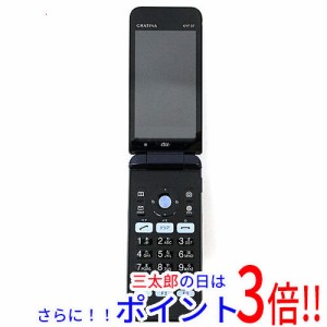 【中古即納】送料無料 au GRATINA KYF37 ネイビーブラック