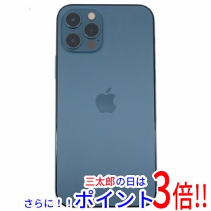 【中古即納】送料無料 APPLE iPhone 12 Pro 128GB SoftBank SIMロック解除済み MGM83J/A パシフィックブルー