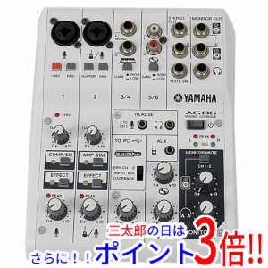 【中古即納】送料無料 YAMAHA ウェブキャスティングミキサー AG06 元箱あり