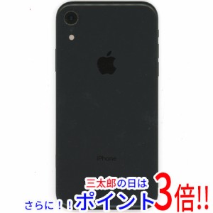 【中古即納】送料無料 APPLE iPhone XR 64GB docomo SIMロック解除済み MT002J/A ブラック 液晶いたみ