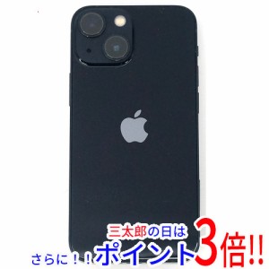 【中古即納】送料無料 APPLE iPhone 13 128GB au SIMロック解除済み MLNC3J/A ミッドナイト