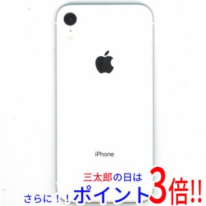 【中古即納】送料無料 APPLE iPhone XR 64GB au SIMロック解除済み NT032J/A ホワイト 液晶画面いたみ