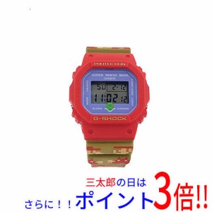 【中古即納】送料無料 CASIO 腕時計 G-SHOCK SUPER MARIO BROTHERS DW-5600SMB-4JR 訳あり 展示品