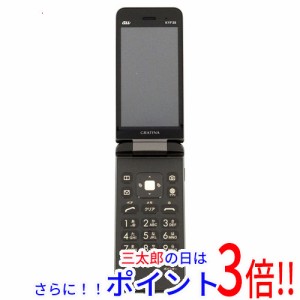 【中古即納】送料無料 京セラ GRATINA KYF39 au SIMロック解除済 墨 美品 元箱あり