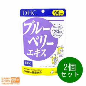 お得な２個セット DHC ブルーベリーエキス 徳用 90日分 追跡可能クリックポスト発送