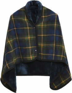 クモリ（Kumori）ブランケット・毛布 ハーフケット グリーン 80X130cm 肩かけ毛布 巻きスカート