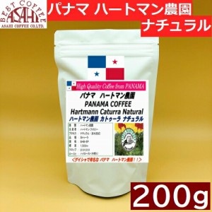 パナマ ハートマン農園 カトゥーラ ナチュラル  200g｜ アサヒコーヒー　自家焙煎　旭コーヒー