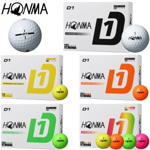 本間ゴルフ ホンマ New D1ゴルフボール アライメントマーク入り 1ダース(12個入り) HONMA GOLF NEW D1 BT2401
