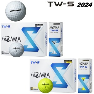 本間ゴルフ ホンマ New TW-Sゴルフボール アライメントマーク入り 1ダース(12個入り) HONMA GOLF NEW TW-S BT2403