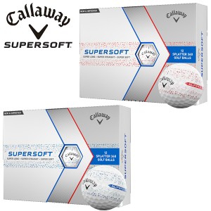 キャロウェイ スーパーソフト スプラッター ゴルフボール 1ダース12個入り CALLAWAY SUPERSOFT SPLATTER 360 