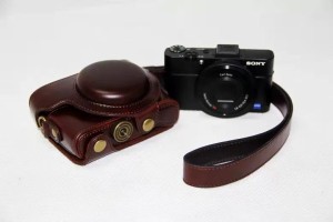 SONY RX100 シリーズ カメラケース ソニー デジカメ デジタルカメラ レザーケース カバー カメラカバー ストラップ 合成革 カメラ