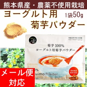 菊芋 菊芋パウダー 菊芋粉末 イヌリン 熊本県産 ヨーグルト用菊芋パウダー 60g 1袋 遠赤焙煎 送料無料 メール便 腸活 善玉菌 腸内環境