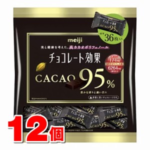 明治 明治チョコレート効果 カカオ95％ 大袋 180g　×12個 ▼