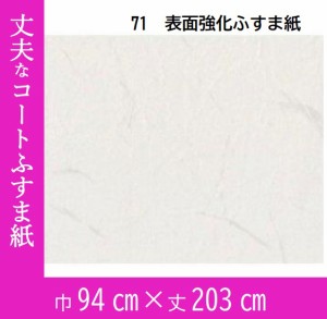 表面強化ふすま紙　アルコールで拭けるふすま紙　kb-71　丈(たけ)203cm×巾(はば)94cm 1枚　水拭きできるふすま紙　破れにくい丈夫なふす