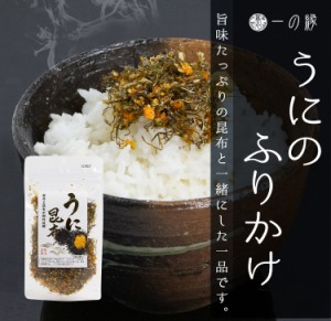 三幸産業 うに昆布 45g×3袋 ふりかけ 雲丹 コンブ ウニ 海藻 セット チャック付き袋 メール便 送料無料