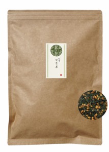 熊本 玄米茶 500g チャック付袋詰 熊本県産 茶葉 コメ 熊本米 日本茶 緑茶 業務用 メール便 送料無料 お茶