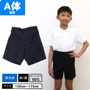 【A体 標準体型】ズボン 夏用 制服 スクール 半ズボン 撥水 ずぼん パンツ ボトムス 学童制服 小学校 小学生 スクール ポロ 男児 男の子 