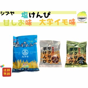 塩けんぴ 105g 1袋 甘しお味 55g１袋 大学イモ味 55ｇ １袋 澁谷食品 お試し