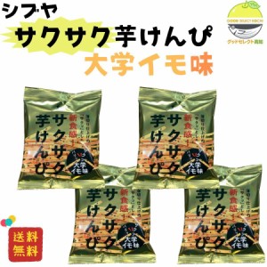 芋けんぴ 澁谷食品 サクサク芋けんぴ 大学イモ味 黒胡麻入り 55ｇ 4袋