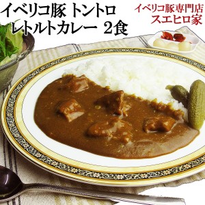 イベリコ豚 トントロ レトルト カレー（中辛）2食入 ベジョータ 詰め合わせ レトルトカレー お取り寄せカレー  非常食 保存食 セット 楽