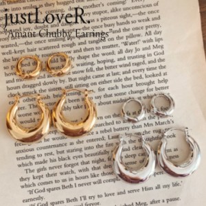 ジャストラバー ピアス justLoveR. Amant Chubby Earrings シルバー ゴールド 韓国アクセサリー 4831027018 ACC