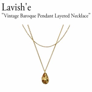 ラビシエ ネックレス Lavish'e Vintage Baroque Pendant Layered Necklace ゴールド 韓国アクセサリー 301365212 ACC