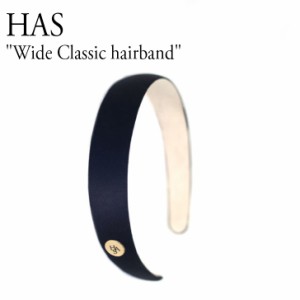 ハス カチューシャ HAS レディース Wide Classic hairband ワイド クラシック ヘアバンド BLACK ブラック 韓国アクセサリー LV056 ACC