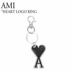 アミ キーリング AMI レディース HEART LOGO RING ハート ロゴ リング BLACK ブラック 海外アクセサリー A21A907363001 ACC
