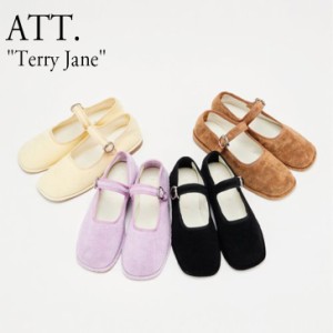 エーティティ シューズ ATT. レディース Terry Jane テリー ジェーン バイオレット  レモン ブラウン ブラック 1410749 韓国 シューズ